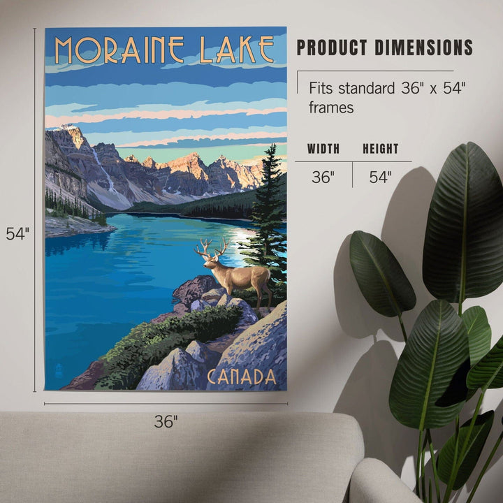 Banff, Alberta, Canada, Moraine Lake, Art & Giclee Prints Art Lantern Press 