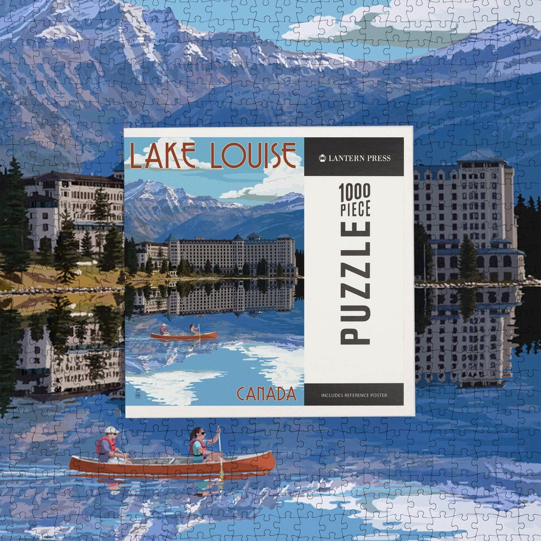 Banff, Canada, Lake Louise, Jigsaw Puzzle Puzzle Lantern Press 