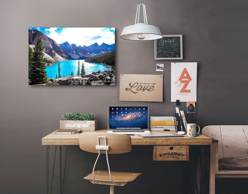 Banff, Canada, Moraine Lake, Elevated View, Photography, Stretched Canvas Canvas Lantern Press 