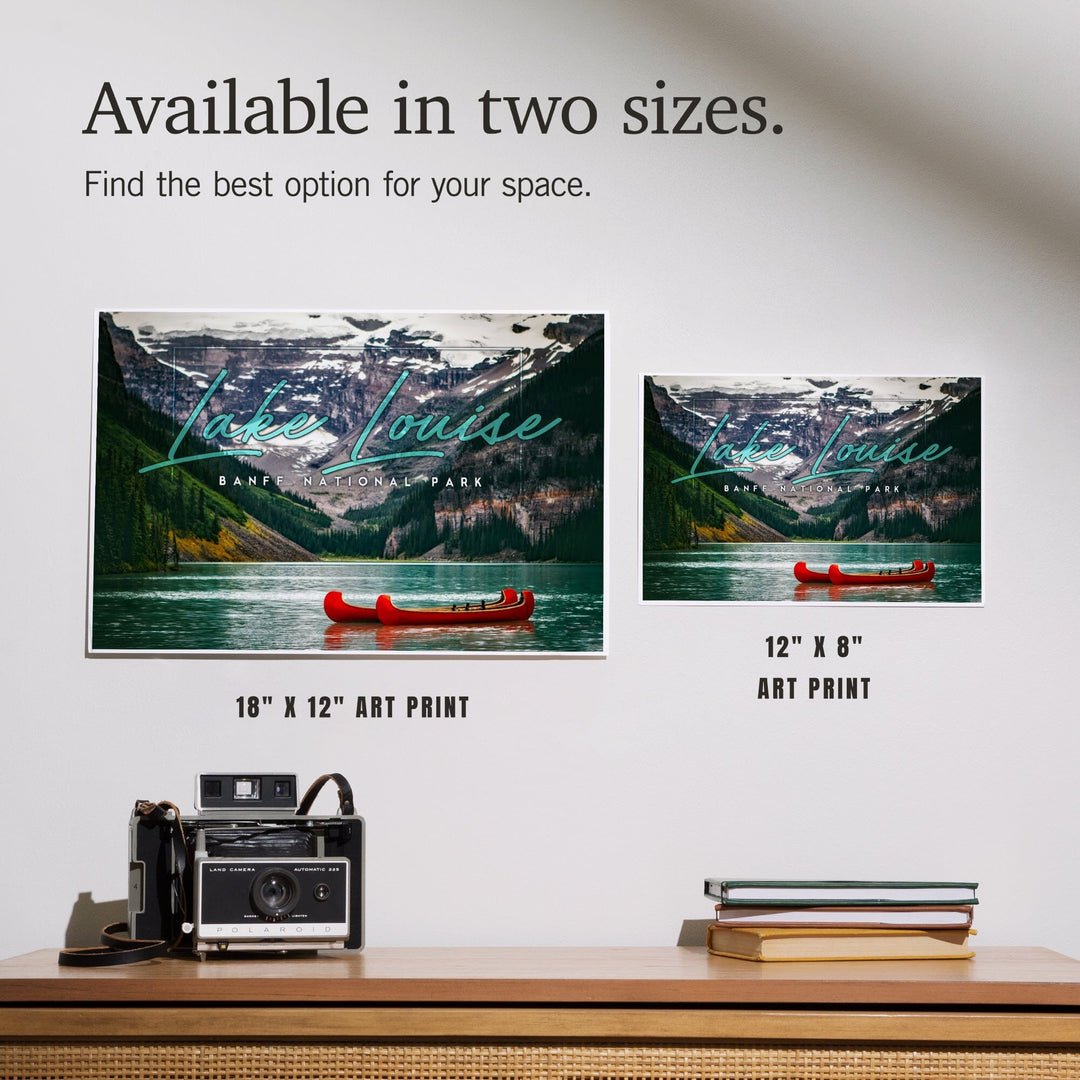 Banff National Park, Canada, Lake Louise, Big Type, Photography, Art & Giclee Prints Art Lantern Press 