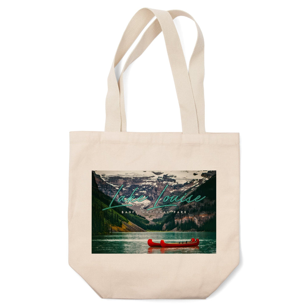 Banff National Park, Canada, Lake Louise, Big Type, Photography, Tote Bag Totes Lantern Press 