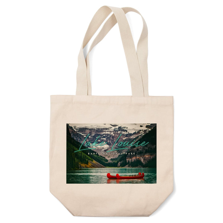 Banff National Park, Canada, Lake Louise, Big Type, Photography, Tote Bag Totes Lantern Press 