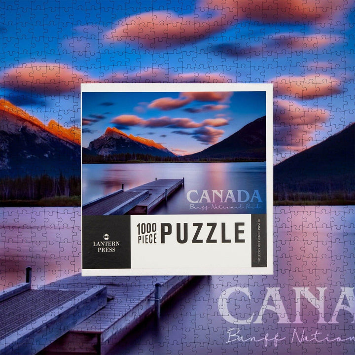 Banff National Park, Canada, Lake Vermillion, Photography, Jigsaw Puzzle Puzzle Lantern Press 