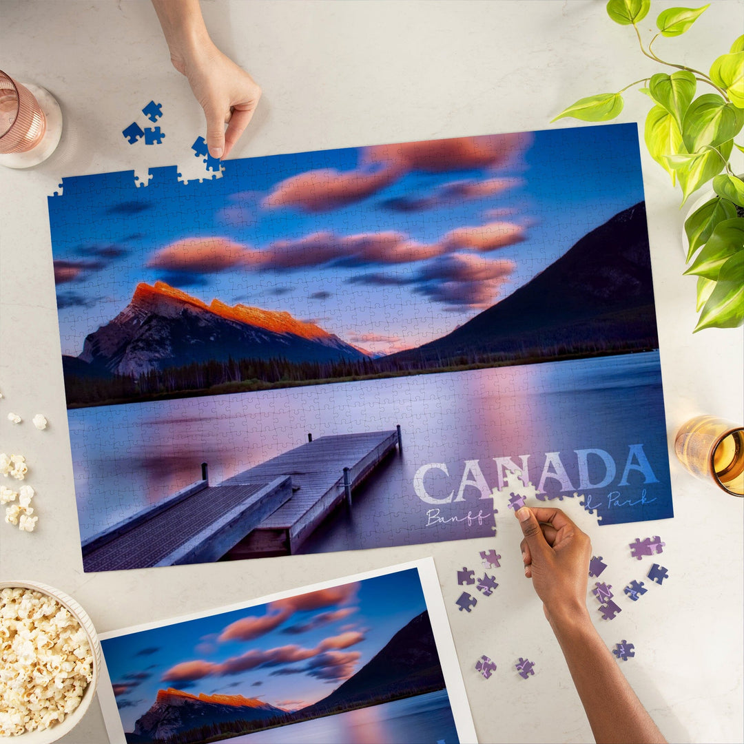 Banff National Park, Canada, Lake Vermillion, Photography, Jigsaw Puzzle Puzzle Lantern Press 