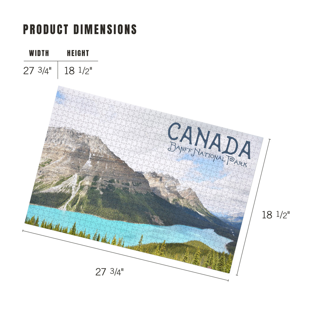 Banff National Park, Canada, Peyto Lake, Photography, Jigsaw Puzzle Puzzle Lantern Press 