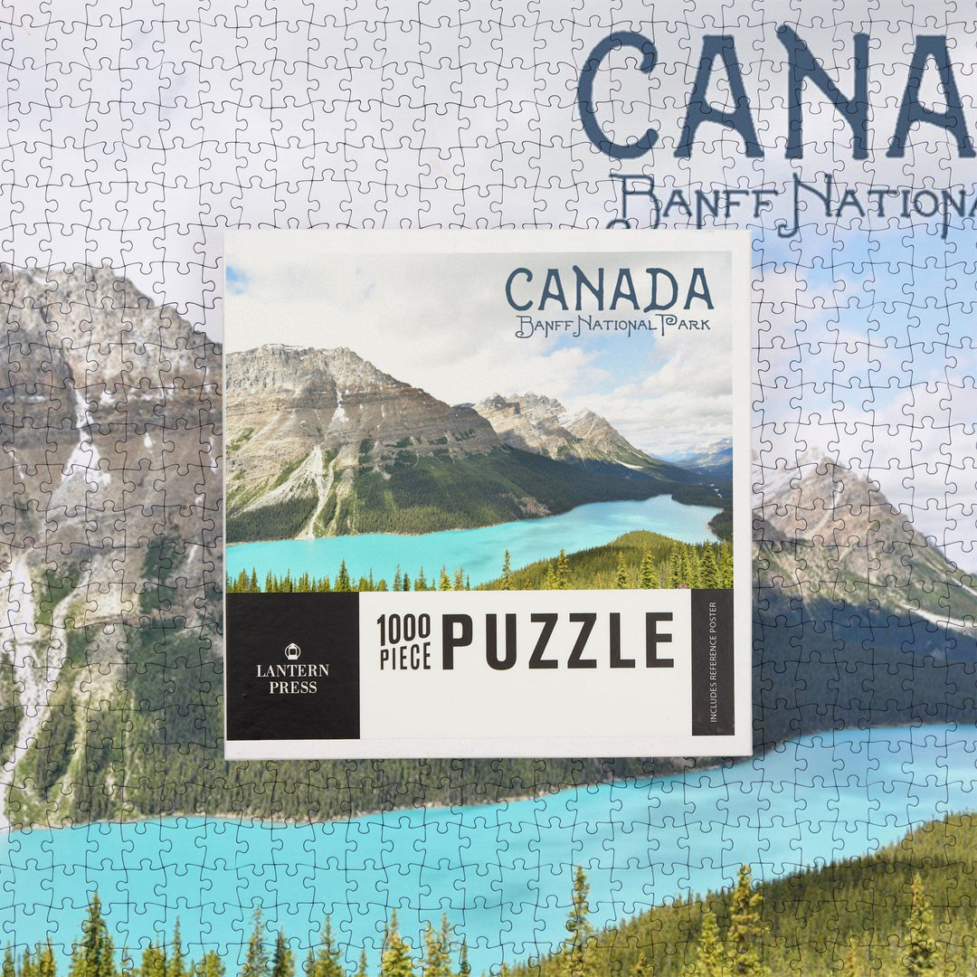 Banff National Park, Canada, Peyto Lake, Photography, Jigsaw Puzzle Puzzle Lantern Press 