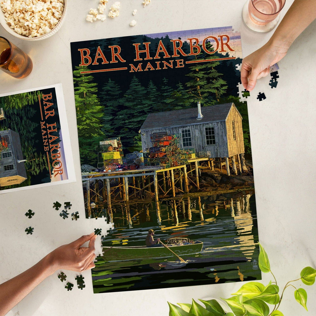 Bar Harbor, Maine, Lobster Shack, Jigsaw Puzzle Puzzle Lantern Press 