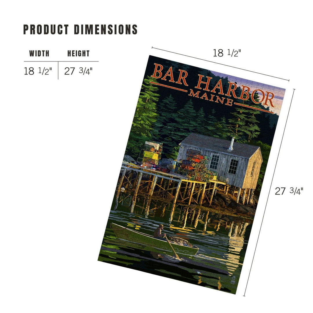 Bar Harbor, Maine, Lobster Shack, Jigsaw Puzzle Puzzle Lantern Press 