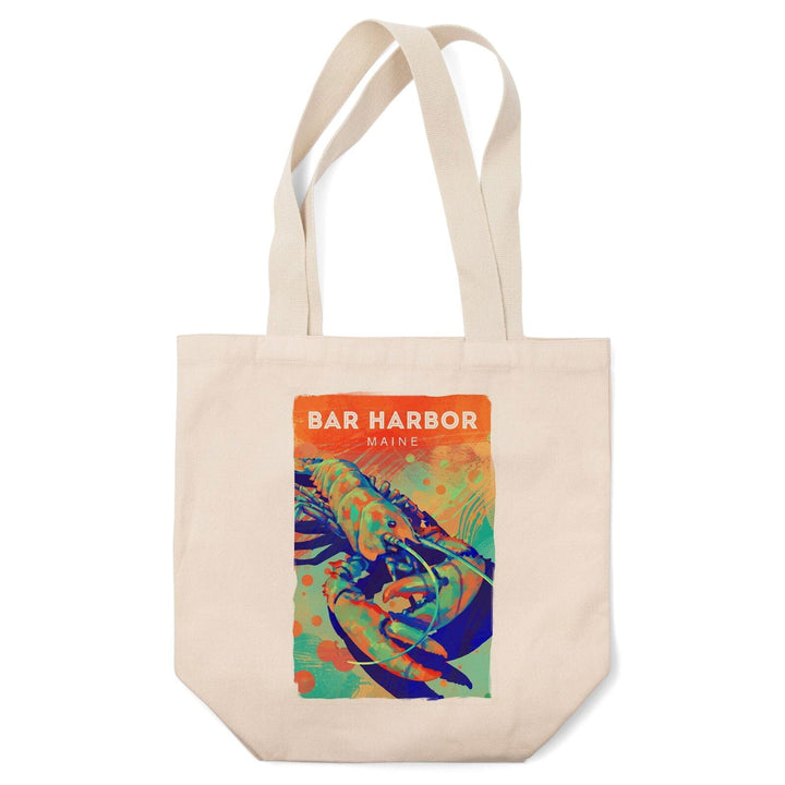 Bar Harbor, Maine, Lobster, Vivid, Tote Bag Totes Lantern Press 