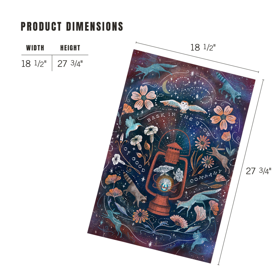Bask in the Glow of Good Company, Jigsaw Puzzle Puzzle Lantern Press 