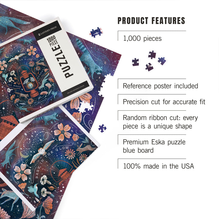 Bask in the Glow of Good Company, Jigsaw Puzzle Puzzle Lantern Press 