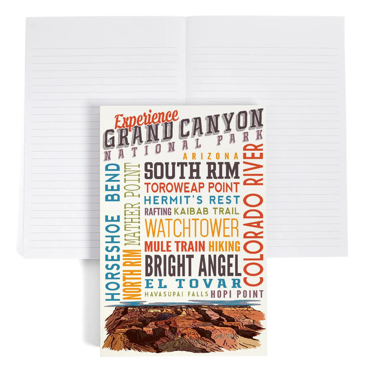 Lined 6x9 Journal, Experience Grand Canyon National Park, Arizona, Lay Flat, 193 Pages, FSC paper