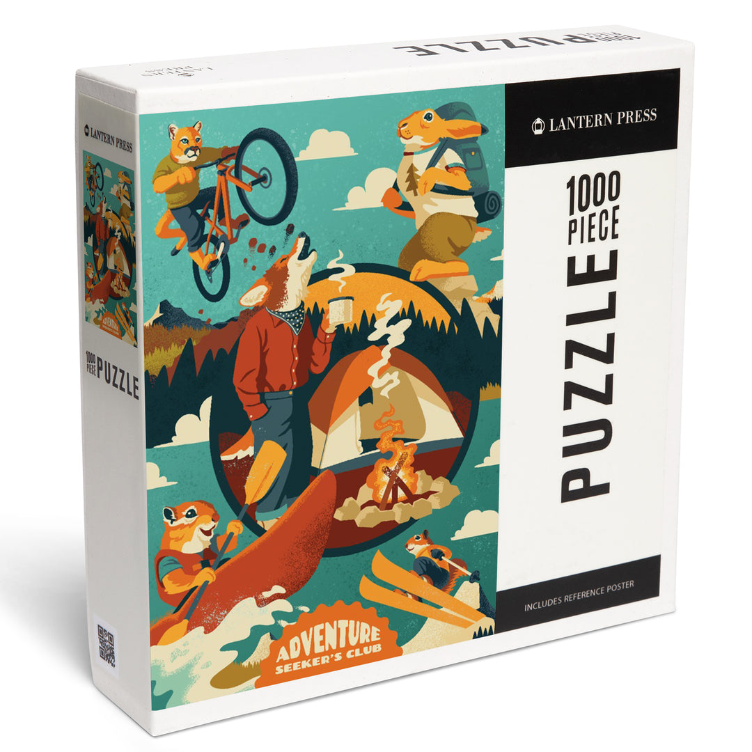 Animal Activities, Collage, Adventure Seekers Club, 1000 Piece Jigsaw Puzzle