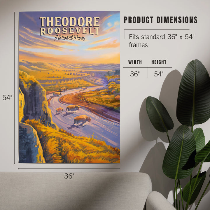 Theodore Roosevelt National Park, North Dakota, Oil Painting, Art & Giclee Prints