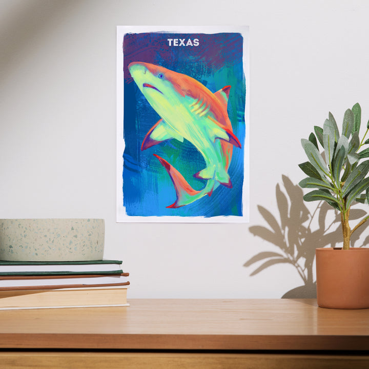 Texas, Vivid, Blacktip Shark, Art & Giclee Prints