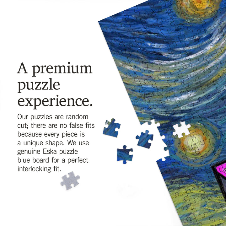 Charlotte, North Carolina, Starry Night, 1000 Piece Jigsaw Puzzle