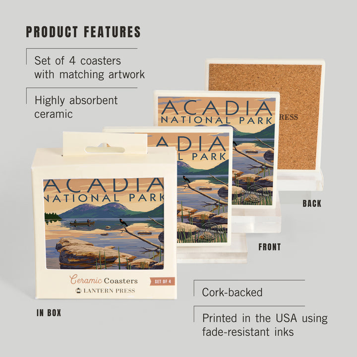 Acadia National Park, Maine, Celebrating 100 Years, Jordan Pond, Coasters