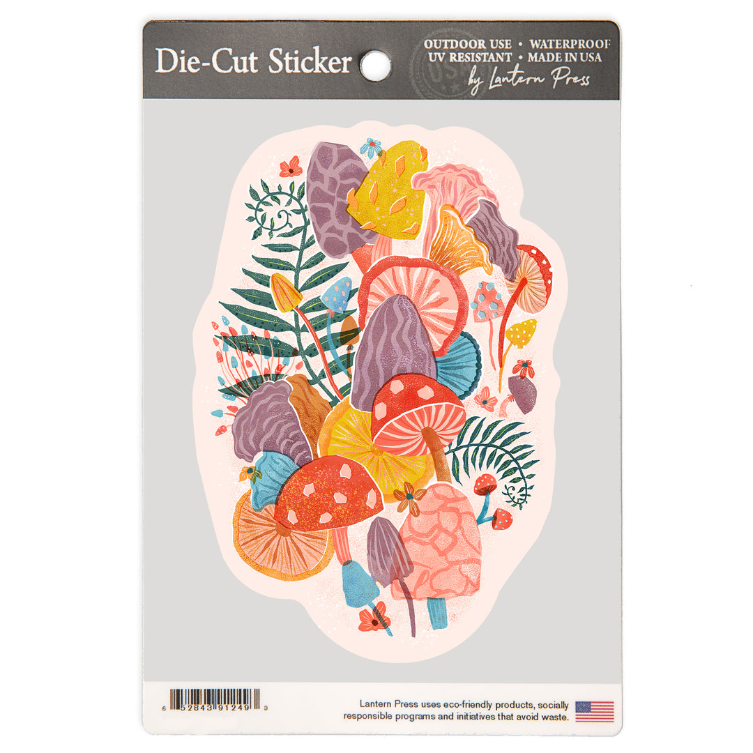 Earthy Dreamer, Mushrooms, Vinyl Sticker