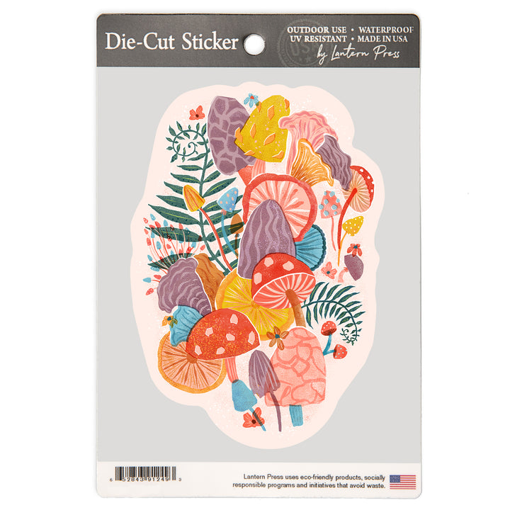 Earthy Dreamer, Mushrooms, Vinyl Sticker