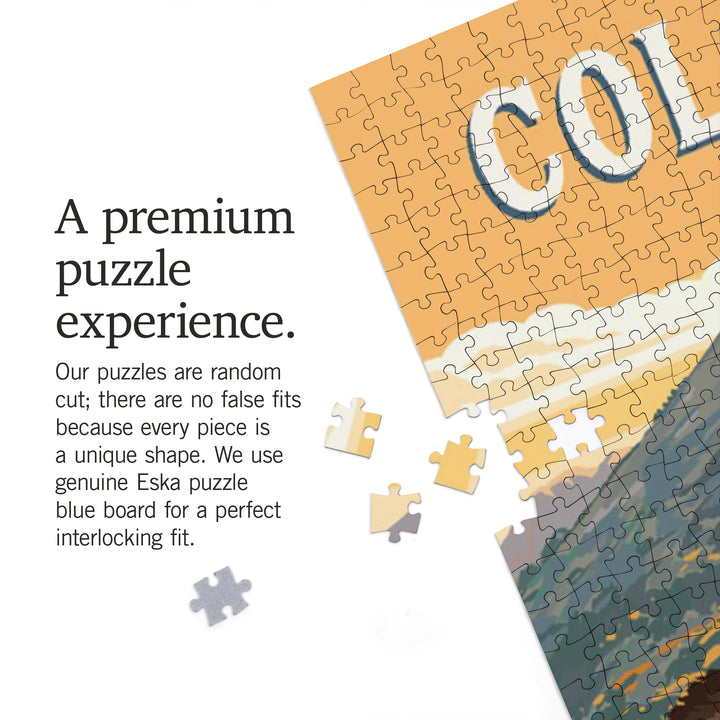 Colorado, Moose, Painterly, 1000 Piece Jigsaw Puzzle