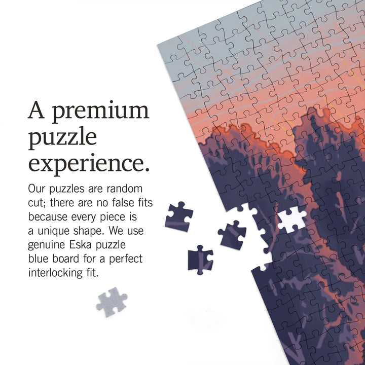 Oregon, This is Living, Fishing with Hills, 1000 Piece Jigsaw Puzzle