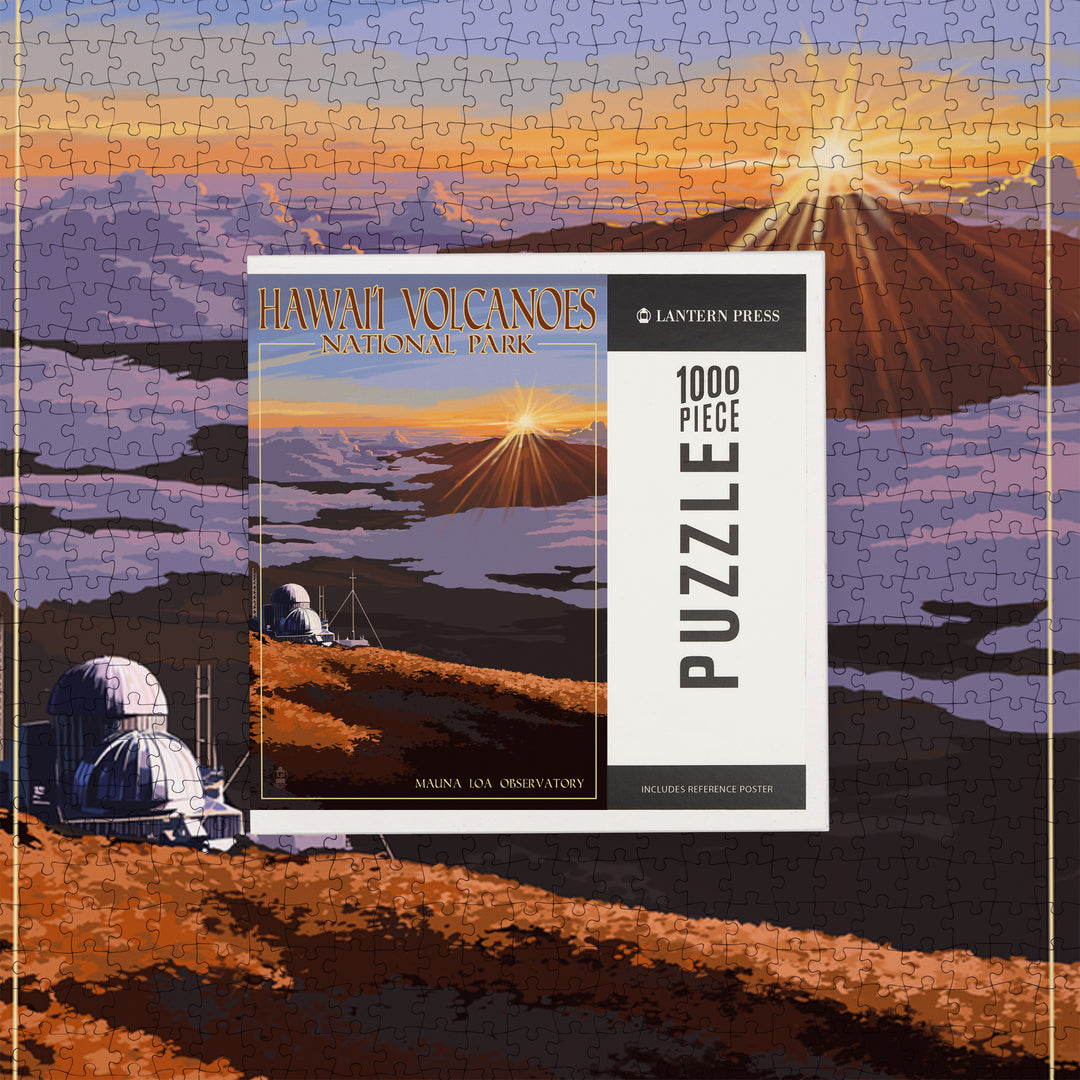 Hawaii Volcanoes National Park, Mauna Loa Observatory at Sunrise, Jigsaw Puzzle