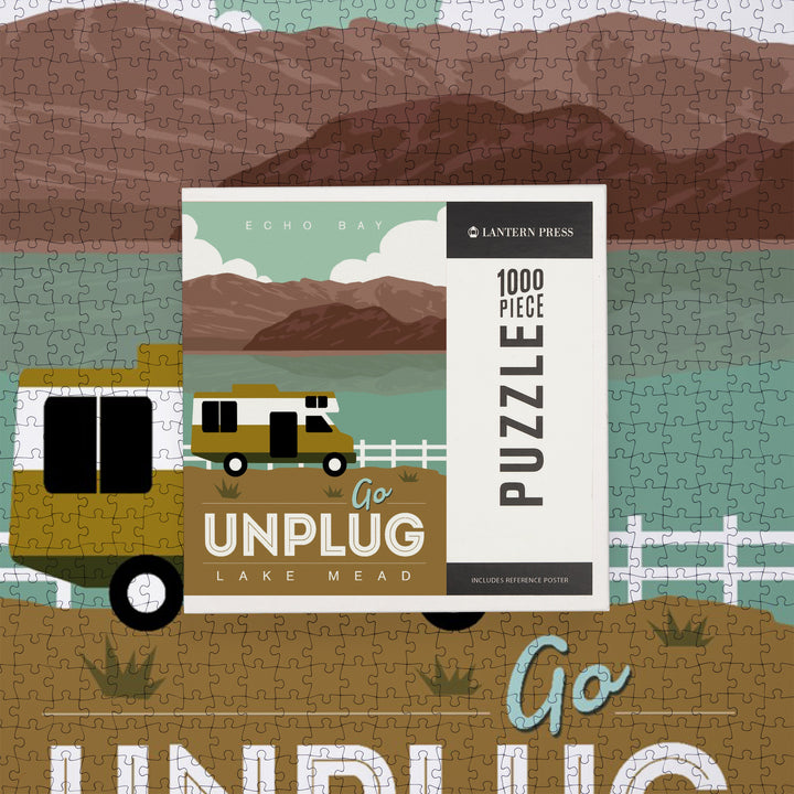 Lake Mead, Echo Bay, Go Unplug, Jigsaw Puzzle