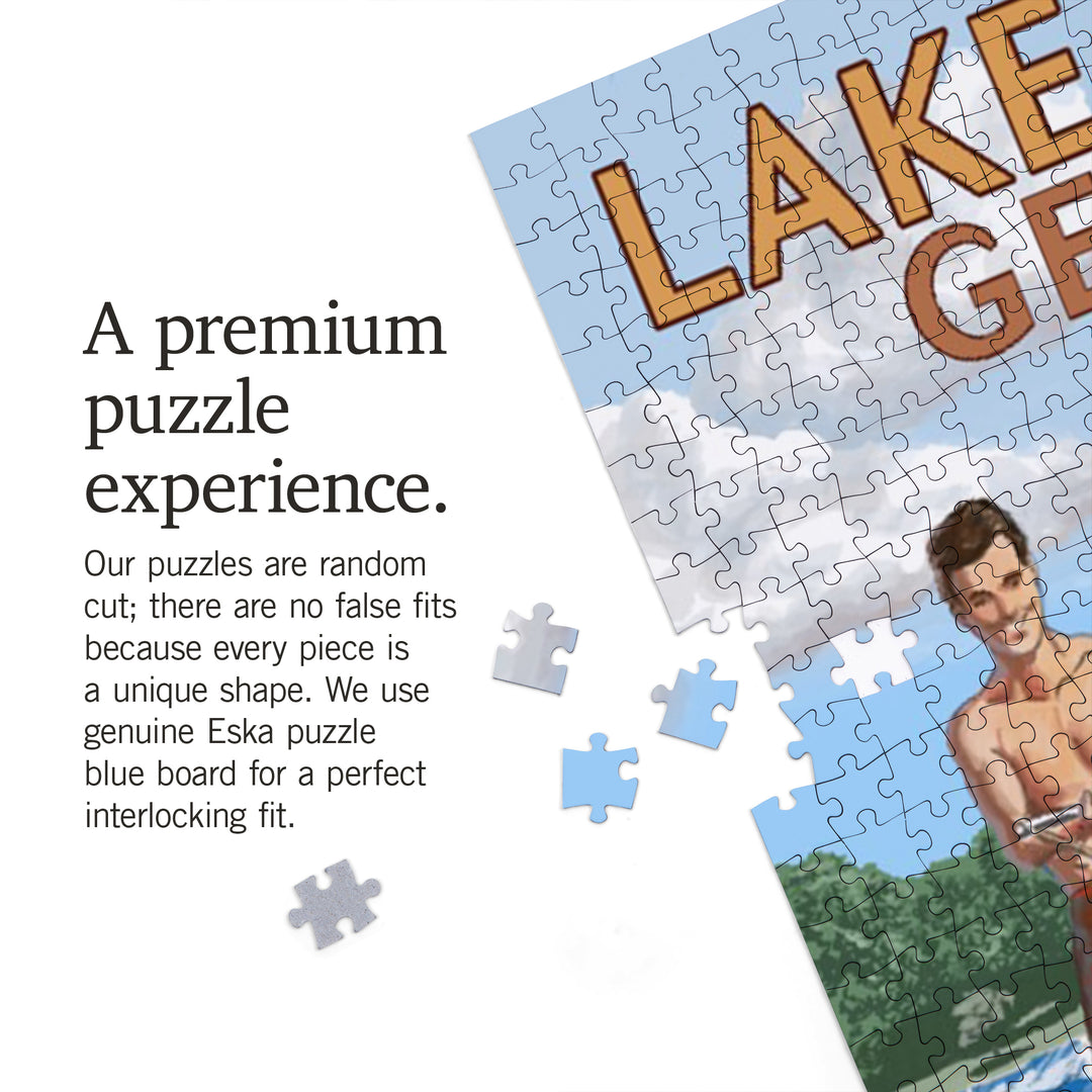Lake Lanier, Georgia, Water Skiing, 1000 Piece Jigsaw Puzzle