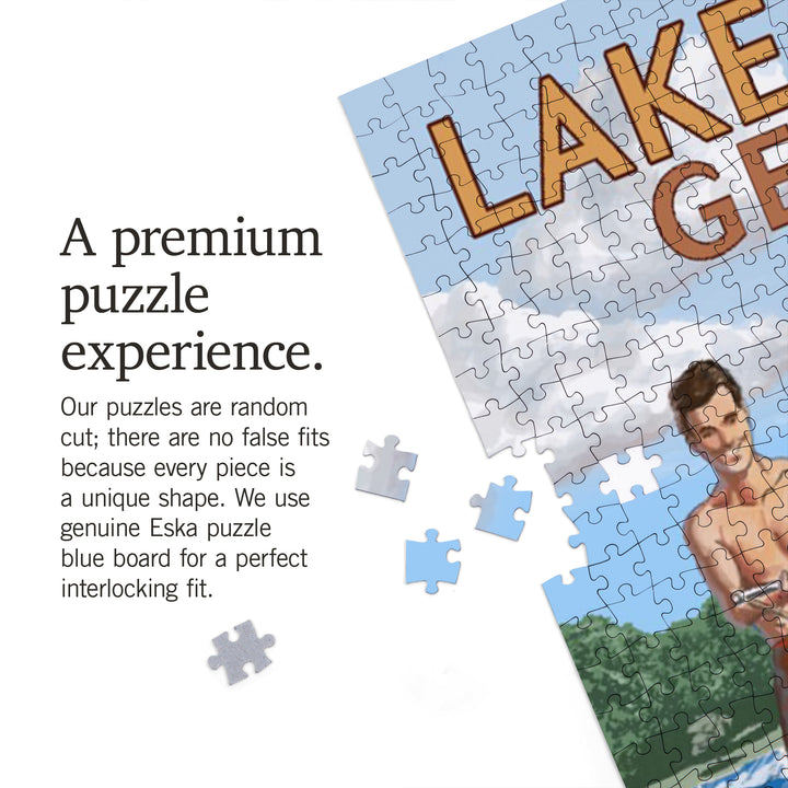 Lake Lanier, Georgia, Water Skiing, 1000 Piece Jigsaw Puzzle