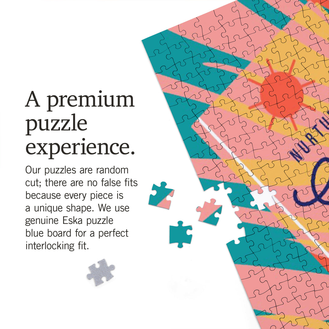 Beach Bliss Collection, Beach Towel, Nurtured By The Sun, Jigsaw Puzzle Puzzle Lantern Press 