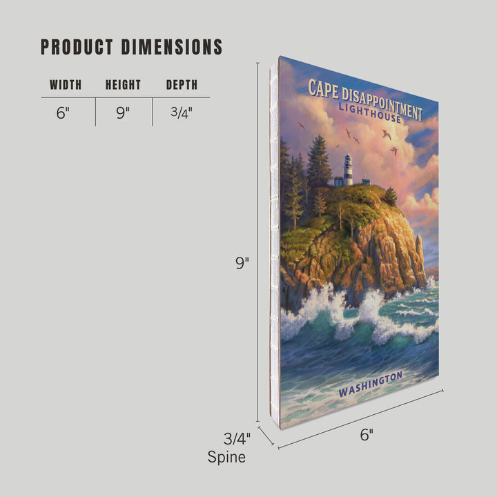Lined 6x9 Journal, The Columbia-Pacific Coast, Washington 123307, Lay Flat, 193 Pages, FSC paper