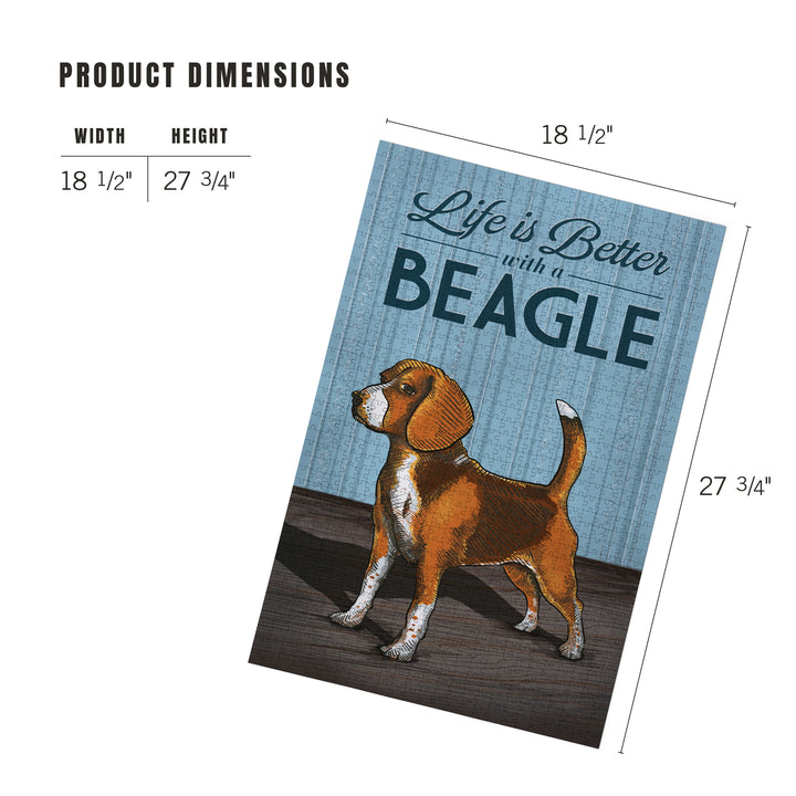 Beagle, Life is Better, Jigsaw Puzzle Puzzle Lantern Press 