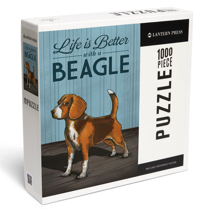 Beagle, Life is Better, Jigsaw Puzzle Puzzle Lantern Press 