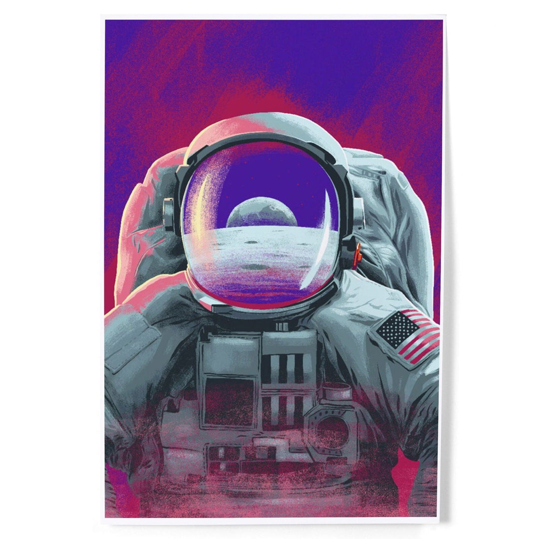 Because, Science Collection, Astronaut, Moon Reflection, Art & Giclee Prints Art Lantern Press 