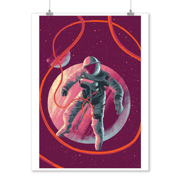 Because, Science Collection, Floating Astronaut, Art & Giclee Prints Art Lantern Press 12 x 18 Art Print 