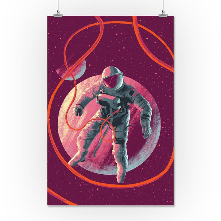 Because, Science Collection, Floating Astronaut, Art & Giclee Prints Art Lantern Press 16 x 24 Giclee Print 