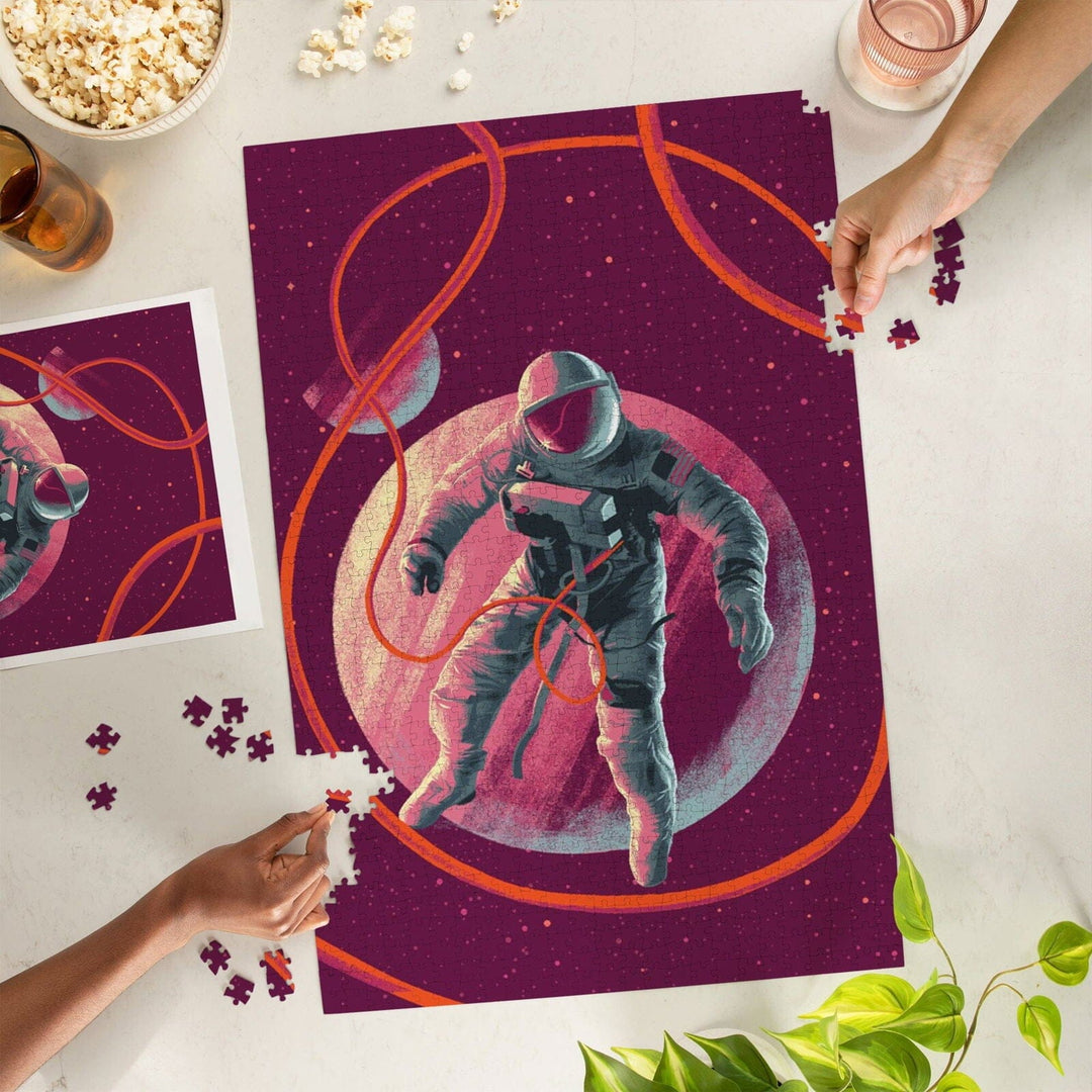 Because, Science Collection, Floating Astronaut, Jigsaw Puzzle Puzzle Lantern Press 