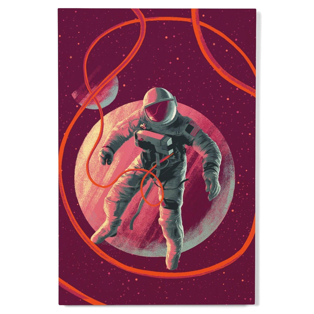 Because, Science Collection, Floating Astronaut, Wood Signs and Postcards Wood Lantern Press 