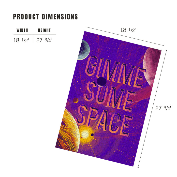 Because, Science Collection, Planets, Solar System, Gimme Some Space, Jigsaw Puzzle Puzzle Lantern Press 
