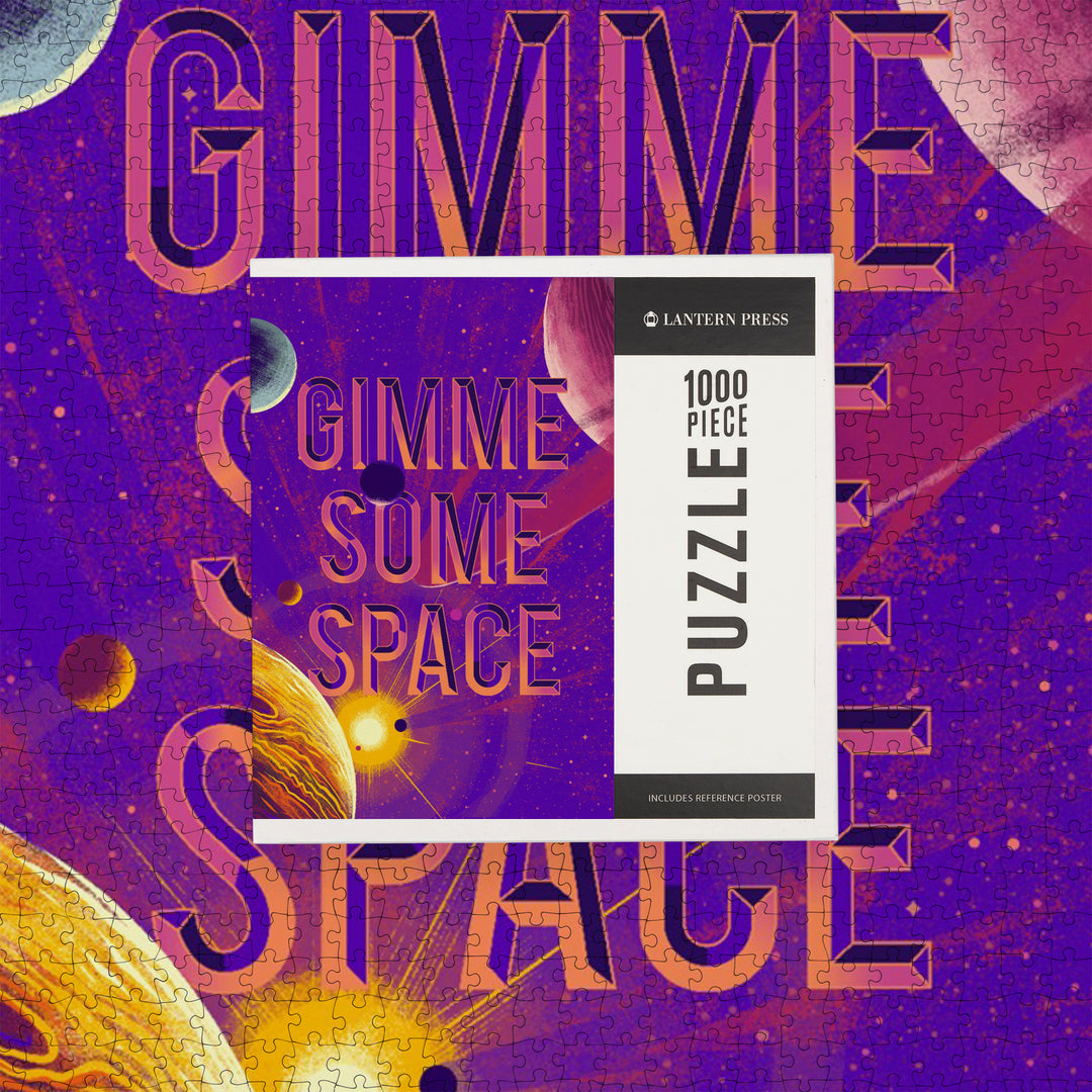 Because, Science Collection, Planets, Solar System, Gimme Some Space, Jigsaw Puzzle Puzzle Lantern Press 