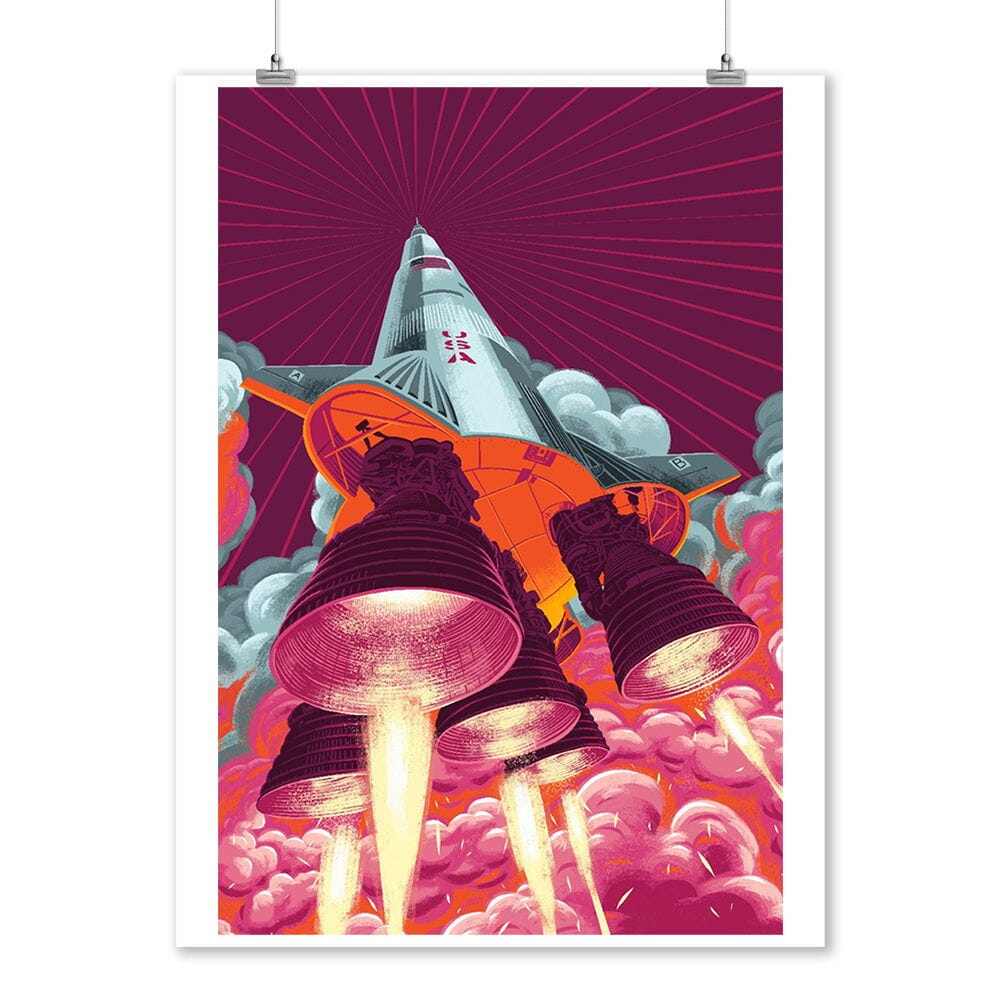 Because, Science Collection, Rocket Launch, Art & Giclee Prints Art Lantern Press 