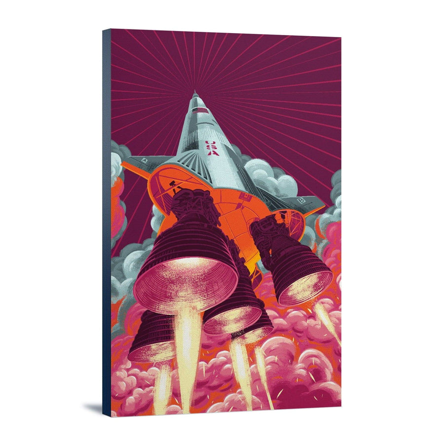 Because, Science Collection, Rocket Launch, Stretched Canvas Canvas Lantern Press 