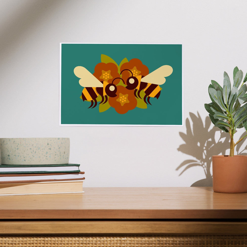Bee Geometric, Art & Giclee Prints Art Lantern Press 