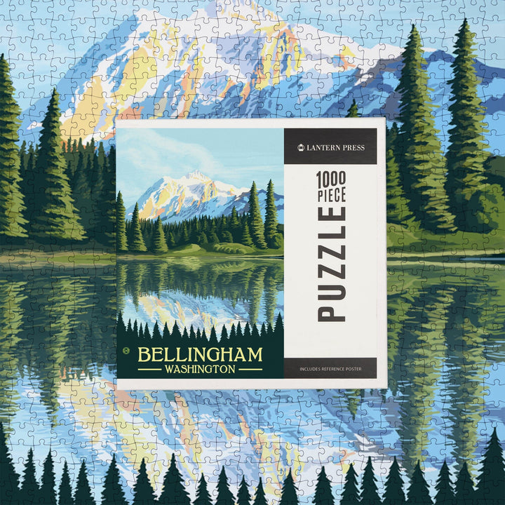 Bellingham, Washington, Mount Shuksan, Jigsaw Puzzle Puzzle Lantern Press 