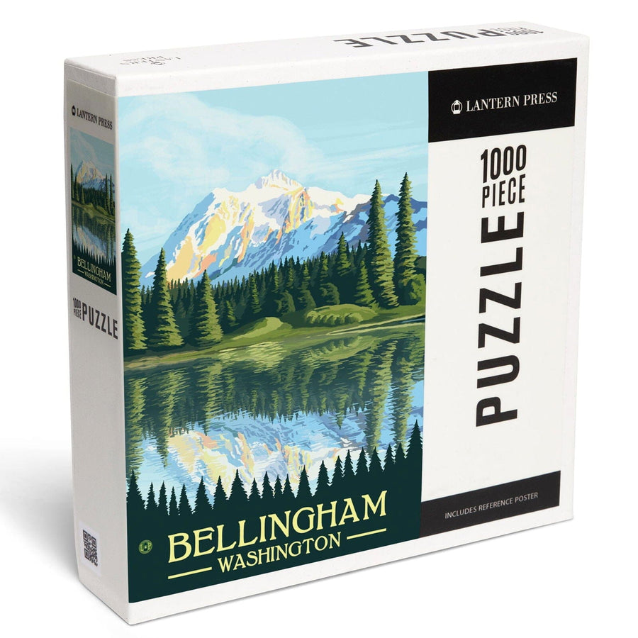 Bellingham, Washington, Mount Shuksan, Jigsaw Puzzle Puzzle Lantern Press 