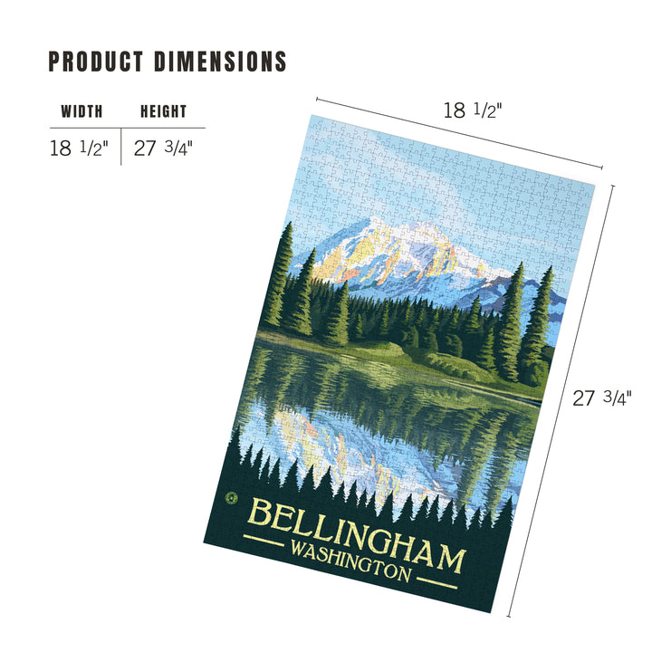 Bellingham, Washington, Mount Shuksan, Jigsaw Puzzle Puzzle Lantern Press 