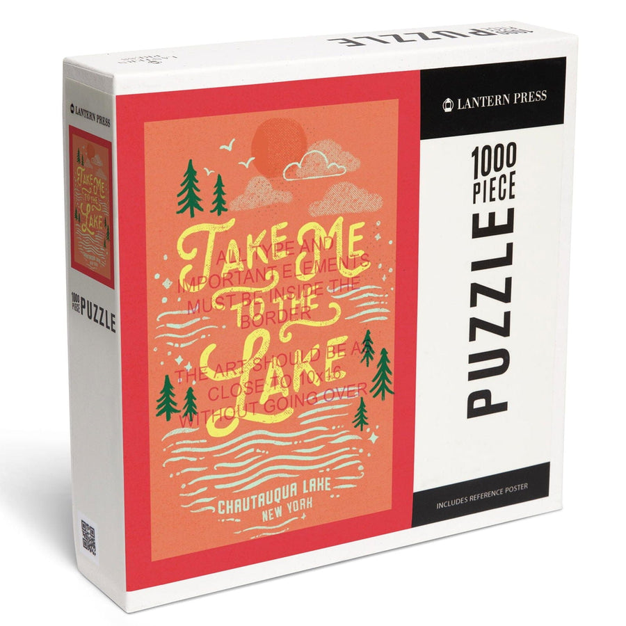 Bemus Point, New York, Lake Life Series, Take Me to the Lake, Jigsaw Puzzle Puzzle Lantern Press 