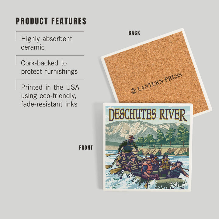 Bend, Oregon, Deschutes River Rafting, Coasters Coasters Lantern Press 