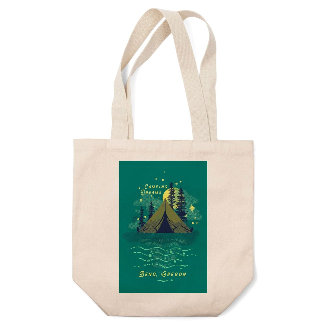 Bend, Oregon, Lake Life Series, Camping Dreams, Tote Bag Totes Lantern Press 