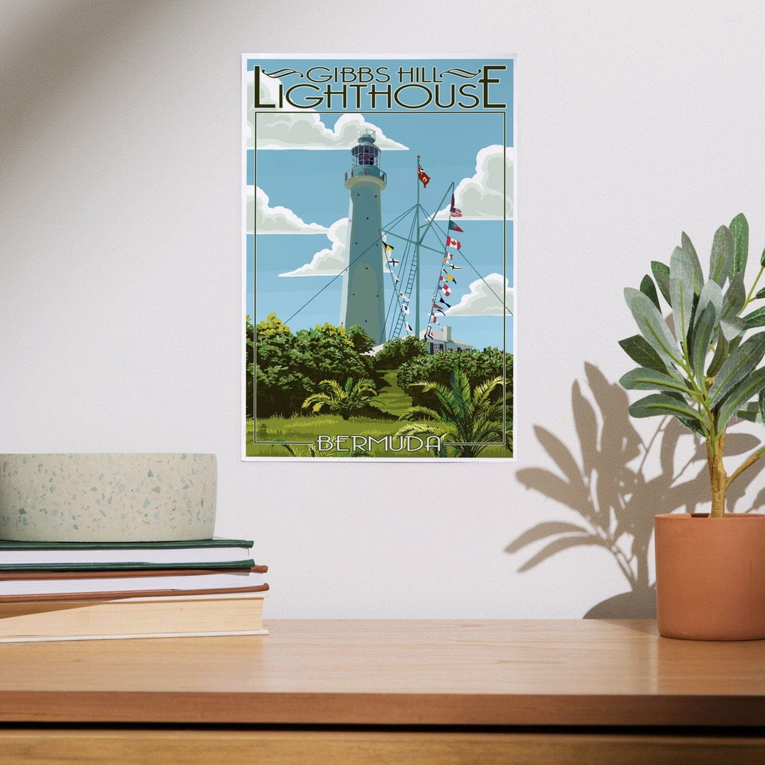 Bermuda, Gibbs Hill Lighthouse, Art & Giclee Prints Art Lantern Press 